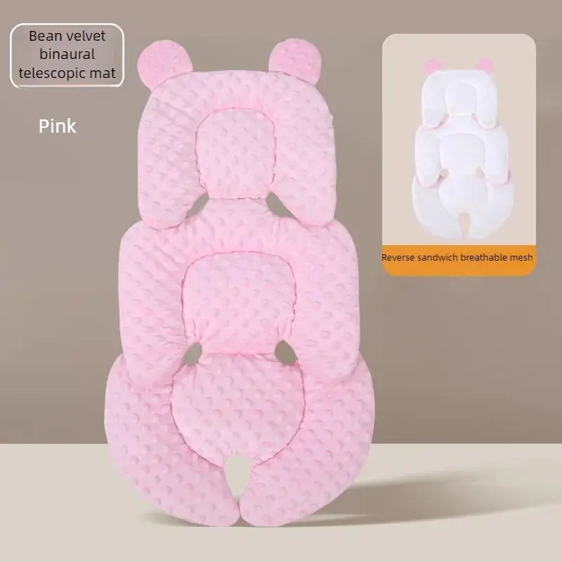 Baby stroller cushion universal insulation mattress insert for car seat, breathable mesh on both sides for all seasons