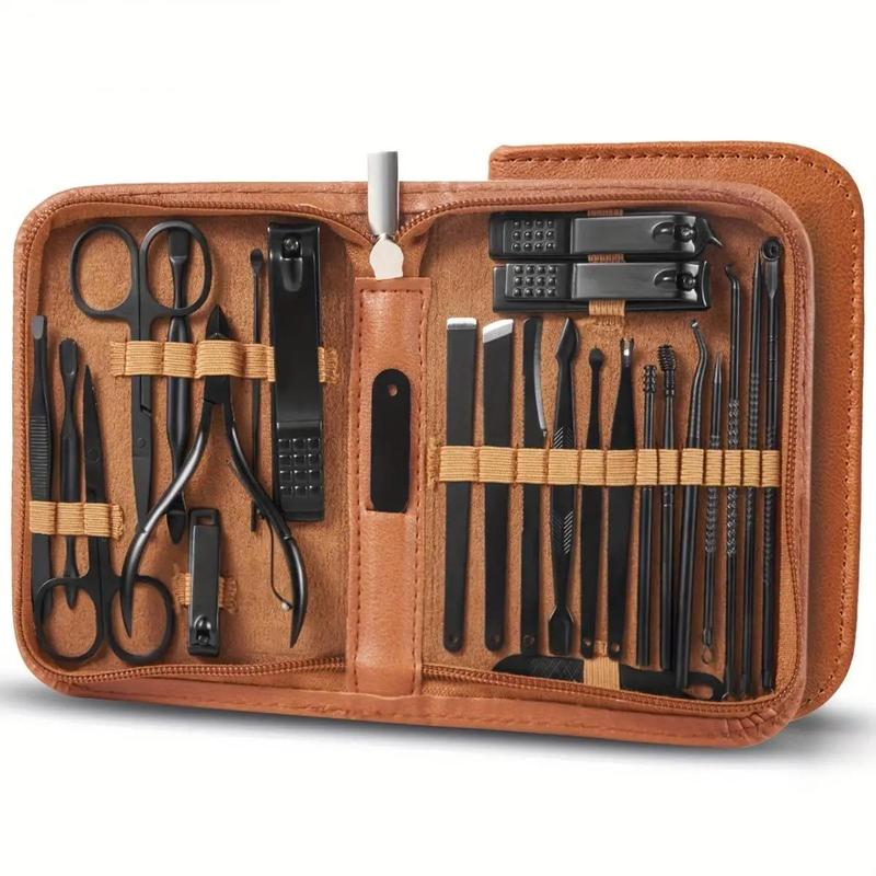 Essential Nail Clipper Set, 26pcs/set Multifunctional Nail Clipping Tools, Including Earwax Cleaning Products & Scissors & Eyebrow Trimming Tools & Cuticle Pusher