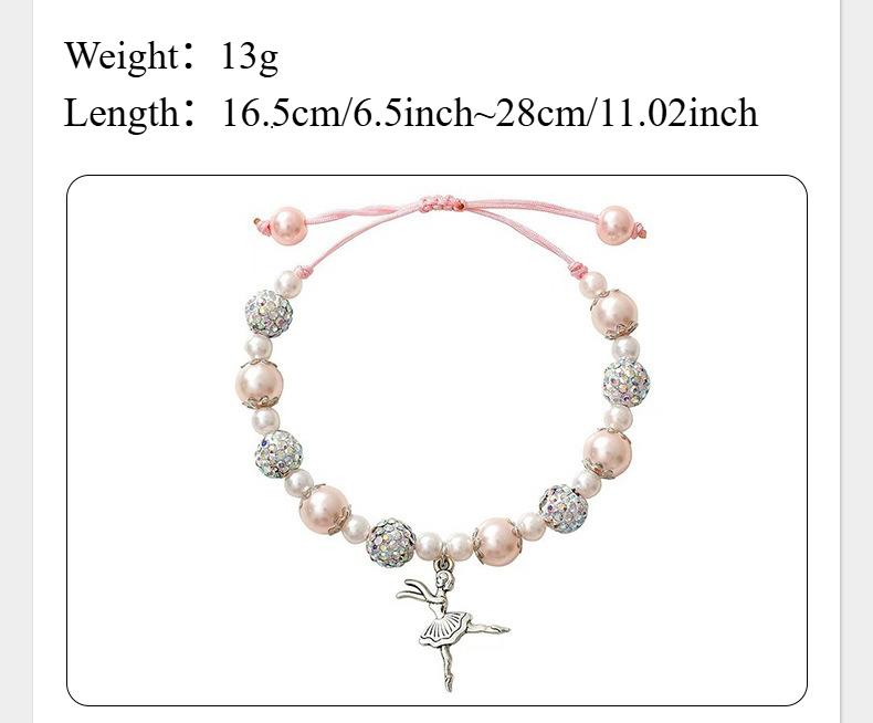 Dance Recital Gifts for Girls, Ballet Dancer Ballerina Bracelet Jewelry for Daughter Granddaughter Niece Friends Dance Team