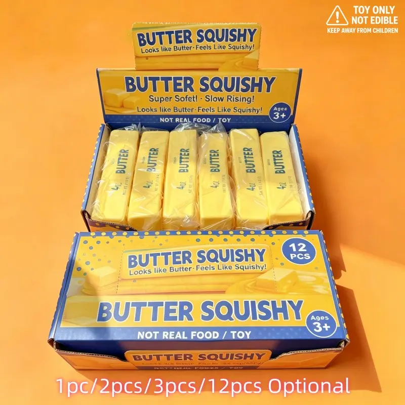 12pcs Golden Butter & Pumpkin and Ghost Squishy Set,  Strawberry Butter Squishy + 1pcs/2pcs/3pcs Liberty Dumpling Slow Rising Squishy Toys, 250 Anniversary Soft Squeeze Butter Stick Balls,Stress Relief Pressure Sensory Fidget Toy for Kids Adult