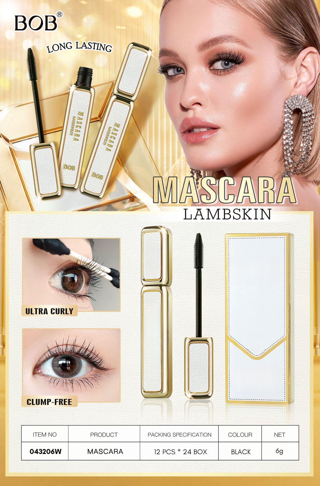 Lambskin Gold Mascara - Waterproof, Smudge-proof, Lengthening, Volumizing, Curling Eyelash Primer