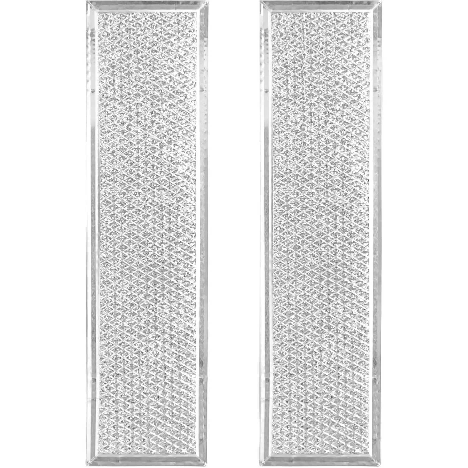2 Pack 4 X 15 X 3/32 Inches 12-Layer Microwave Aluminum Mesh Grease Filter Fits For GE Microwave Hood Vent JVB98H1SS ZVB36SH1SS JVB67H1BB JVB67H1WW ZVB36BH1BB JVB67H1CC
