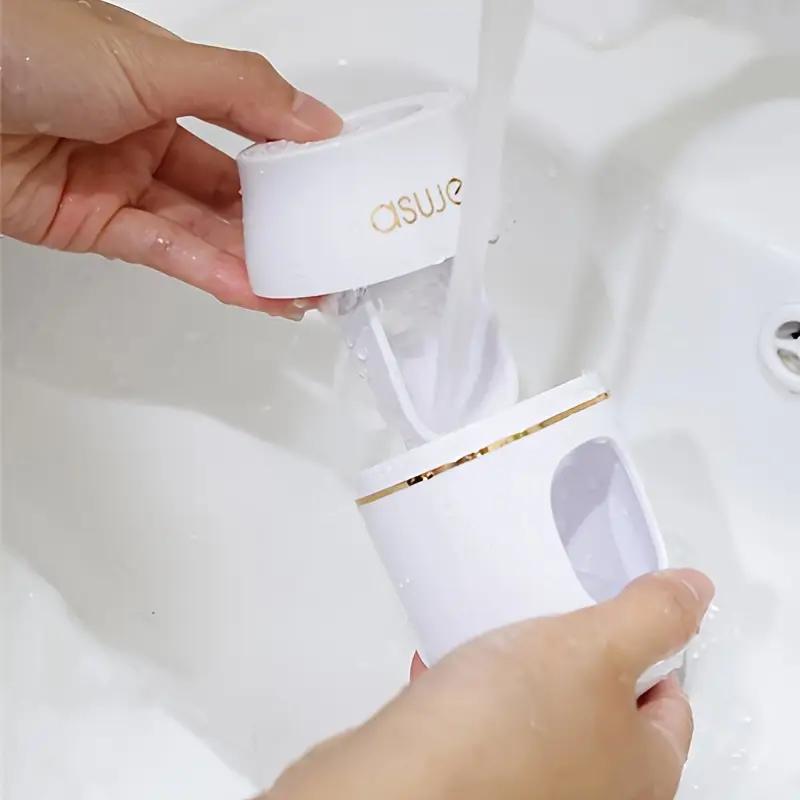 Automatic Toothpaste Dispenser Wall Mount, No Drilling Required, Bathroom Organizer Rack, Home Use Toothpaste Holder, Toothbrush