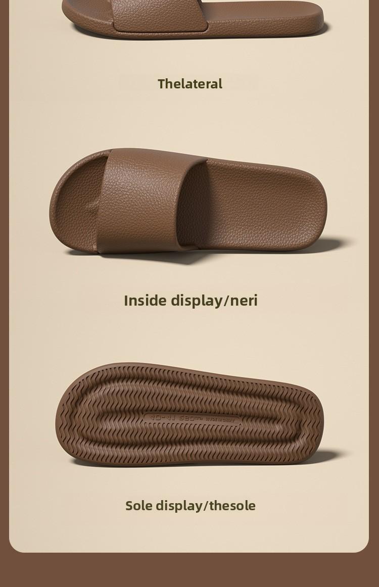 Women's summer non-slip indoor home bathroom EVA couple's home sandals men's retro style slippers