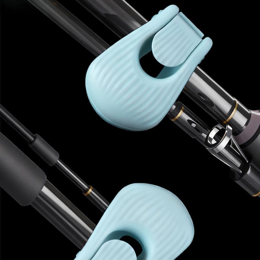 Multifunctional fishing rod holder, convenient fishing rod clamp, protective cover, adjustable fixing clamp, universal fishing gear organizer