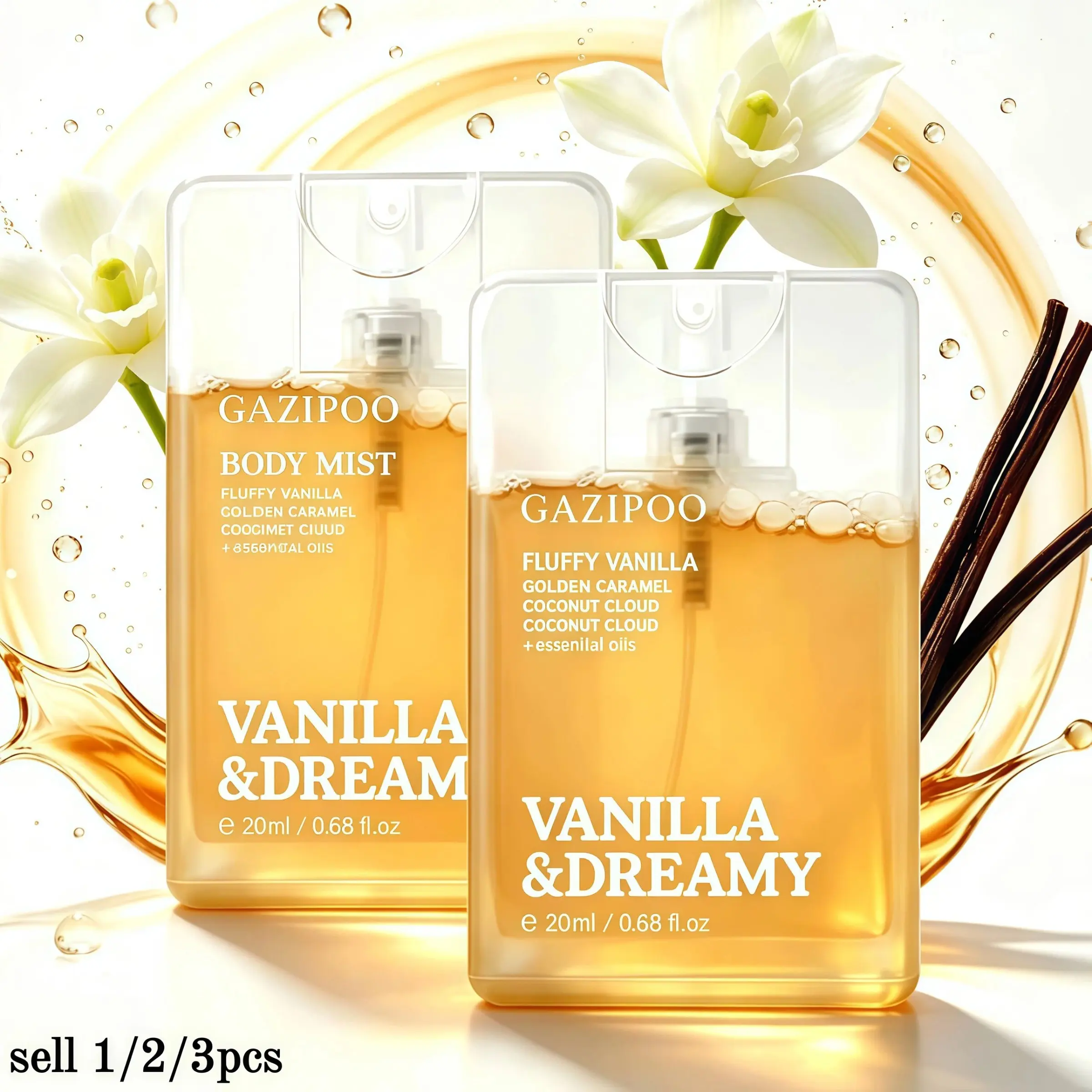 Vanilla Pheromone Oil - Rich 20ml Spray Perfume Oil for Women & Men,Butyraceous Eau De Toilette，dulcet Fragrance Body Oil, For Daily Use, Dating, Convenient for Travel.