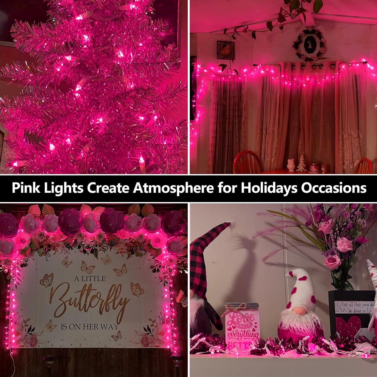 100 Count Mini Lights String, 21ft Christmas Tree Lights Plug in,Christmas String Lights for Room, Valentine's Day Outdoor Porch Decor Birthday Celebrations and Weddings Decorations 100 Count Mini Lights String, 21ft Christmas Tree Lights Plug in,Christmas String Lights for Room, Valentine's Day Outdoor Porch Decor Birthday Celebrations and Weddings Decorations