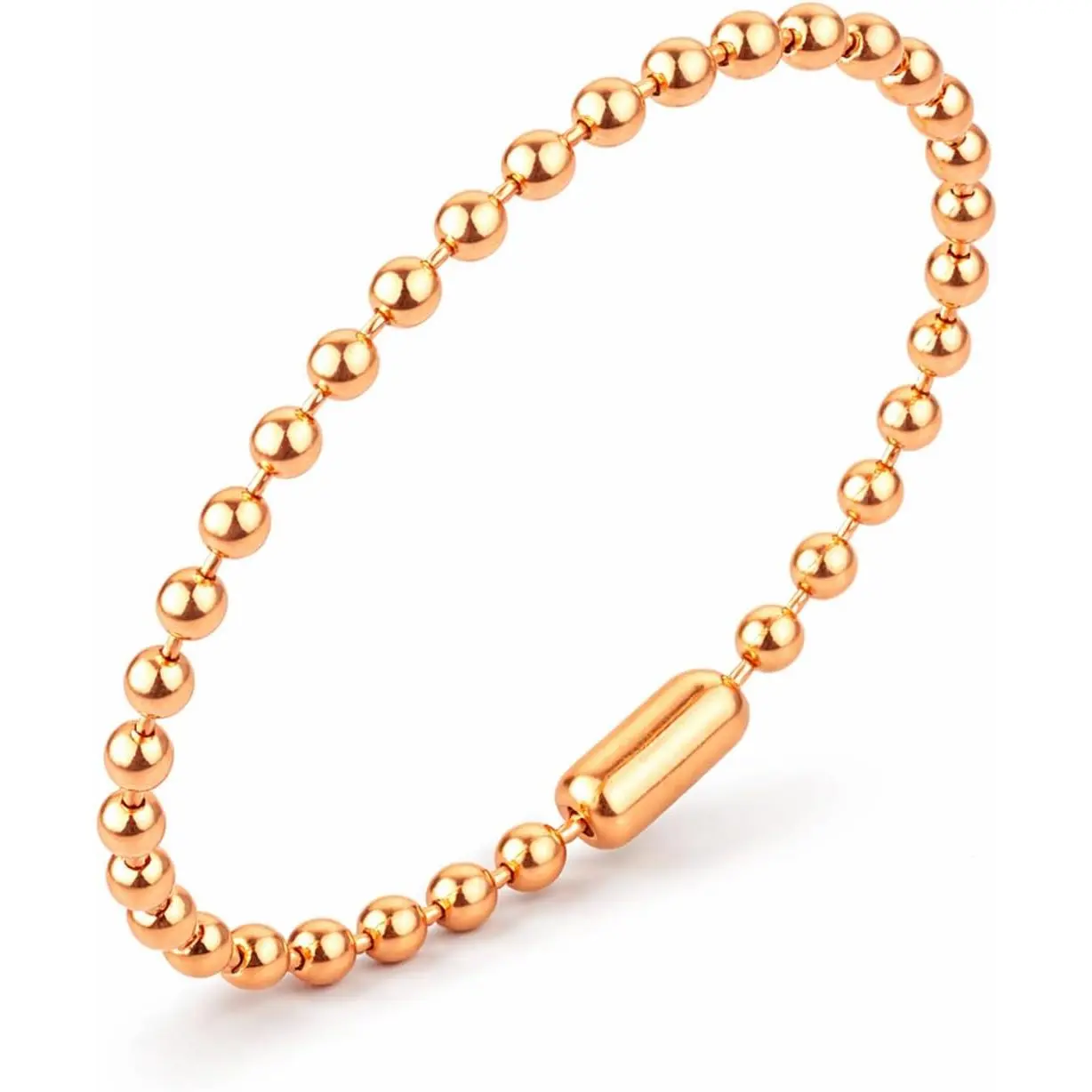 Pure Copper Bracelet for Men and Women –    – Single or Double Strand Options – 7.5" or 15" Length