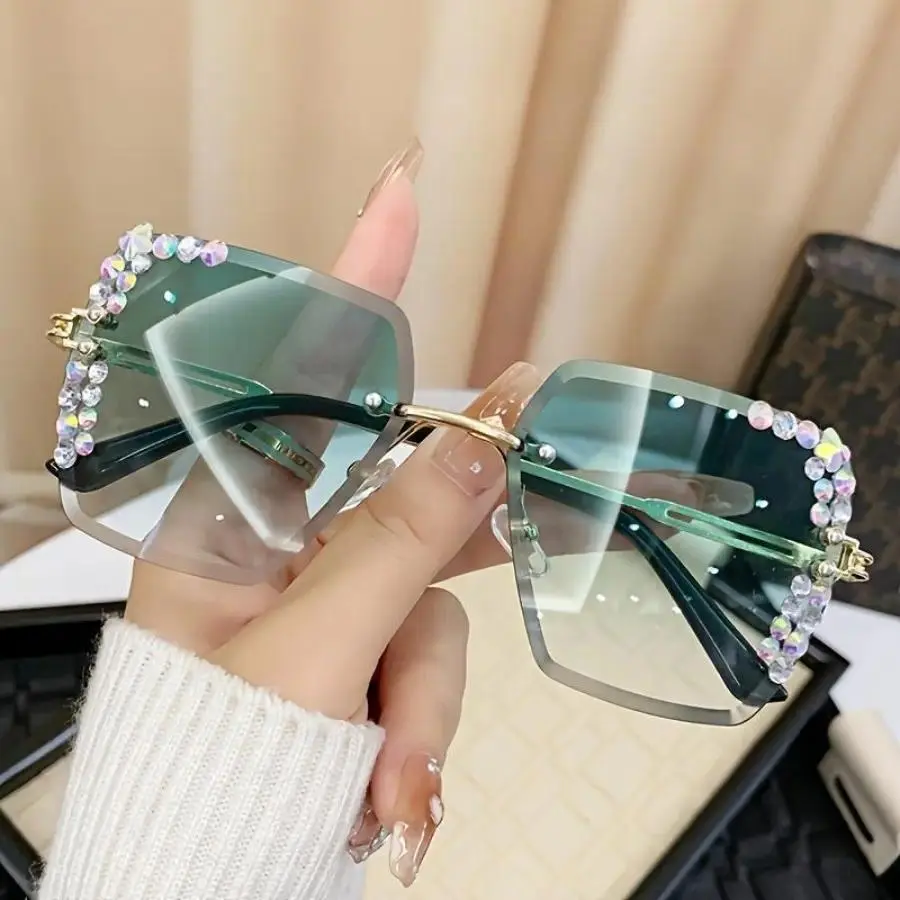 rimless glasses y2k - TikTok Shop display picture 2