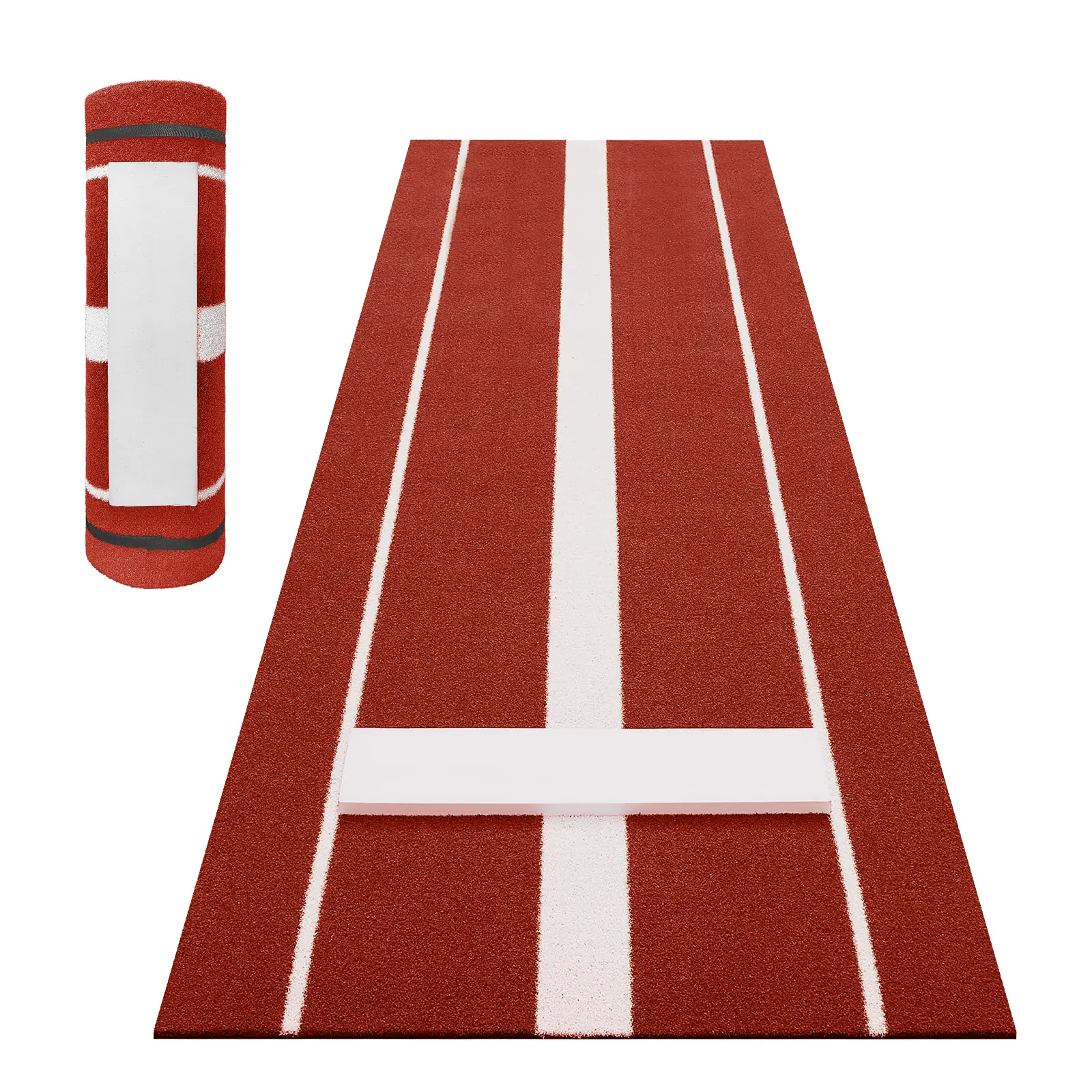 Professional 10x3 ft Softball Pitching Mat for Indoor/Outdoor Training – Durable All-Weather Non-Slip Rubber Backing, UV-Resistant Green Turf – Ideal for Softball Practice