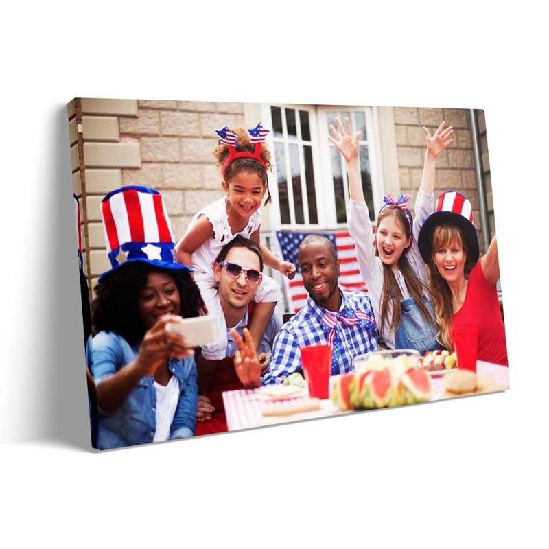 Personalized Custom Canvas Prints Custom Pine Frame Poster Wall Art Turn Photos into Stunning Framed Art Unique Gifts for Couples Friends Bedroom Decor Home Decoration Souvenirs