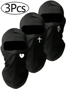 3Pcs Balaclava Face Mask, Ski Mask for Men Women, UV Protection Windproof Scarf for Motorcycle Snowboard Cycling, Protective Gear