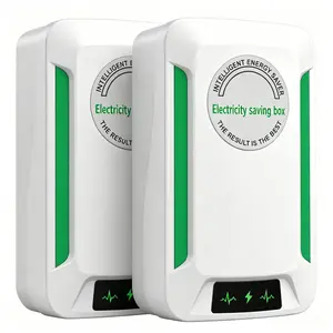 2/4PCS Plug 2026 Updated Stop Watt Smart Power Factor Plug-In Voltage Stabilizer Surge Protector Flame Retardant Box for Home AC Refrigerator Office Appliances