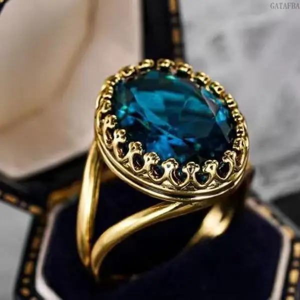 Unisex Oval Amethyst Ring, Ancient Gold-Plated Hollow Lace Band, Dainty Stackable Jewelry for Daily & Banquet Wear,back to school,back to school haul