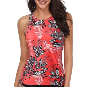 Holipick High Neck Tankini Top Bathing Suit Tops for Women Tummy Control Tank Tops Swimsuits  SwimWeek  summervibes