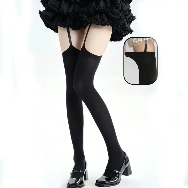 Y2K Punk Style Thong Leggings, Sexy Dark High-Waisted Leggings, Perfect for Daily Casual Wear, Trendy and Comfortable