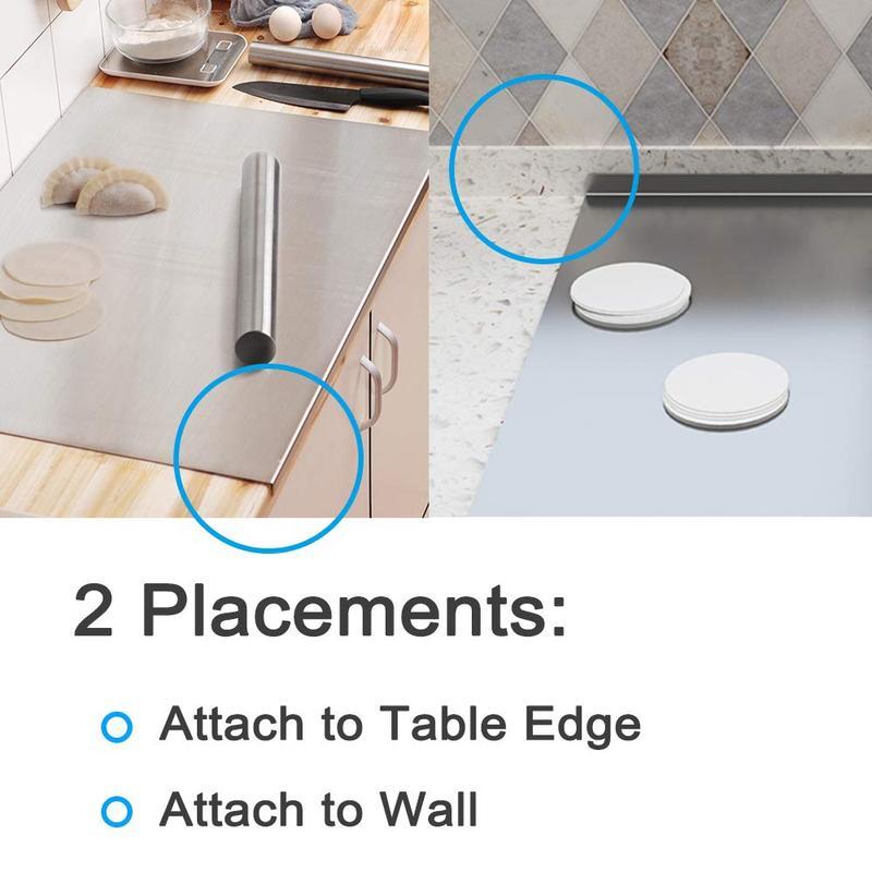 Titanium Metal Cutting Board 40x30cm/40x50cm/40x60cm Durable Large Kitchen Chopping Block for Meat Fruit Vegetables Baking Easy Clean Daily Use