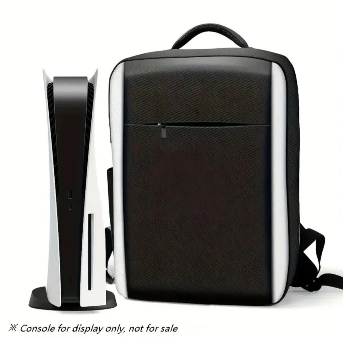 Travel Backpack for Ps5 Console, Durable Carry Case with Earphone Holder, Game Disc Storage, Sony Playstation 5 Accessories