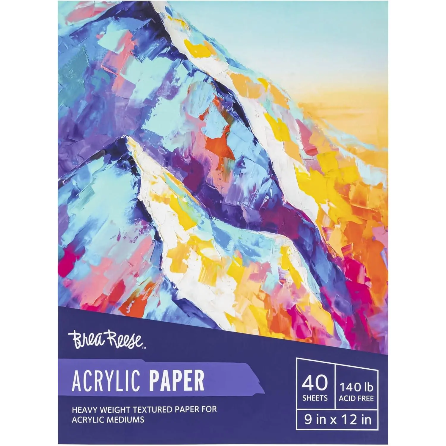 Acrylic Paint Paper Pad 9"X12"-40 Sheets
