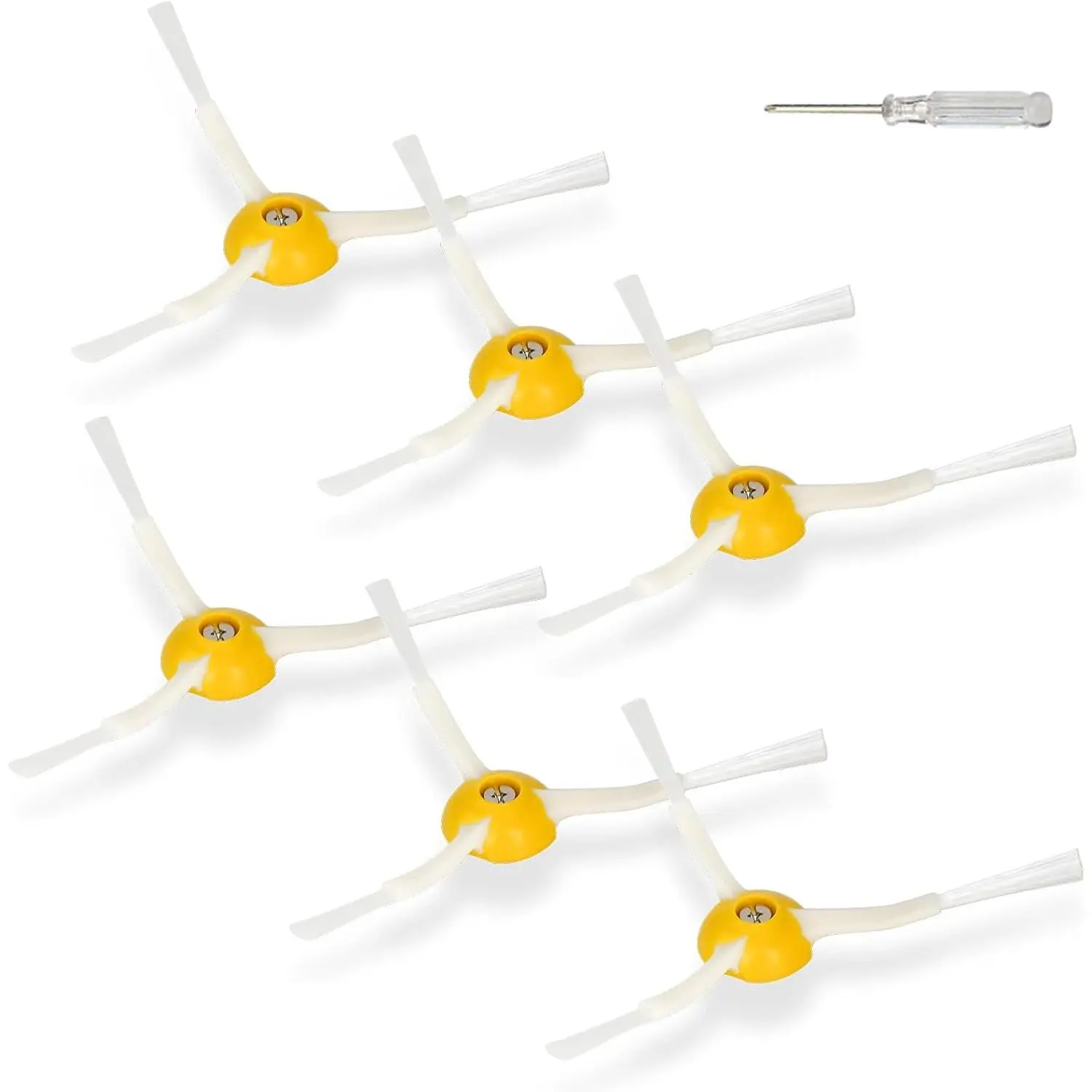 Side Brush  and Accessories for   600 700 800 900 Series 692 675 694 671 677 980 960 985 880 860 805 877 890 770 Robotic Vacuum Attachment Kit,6 Side Brush,1 Screw Driver