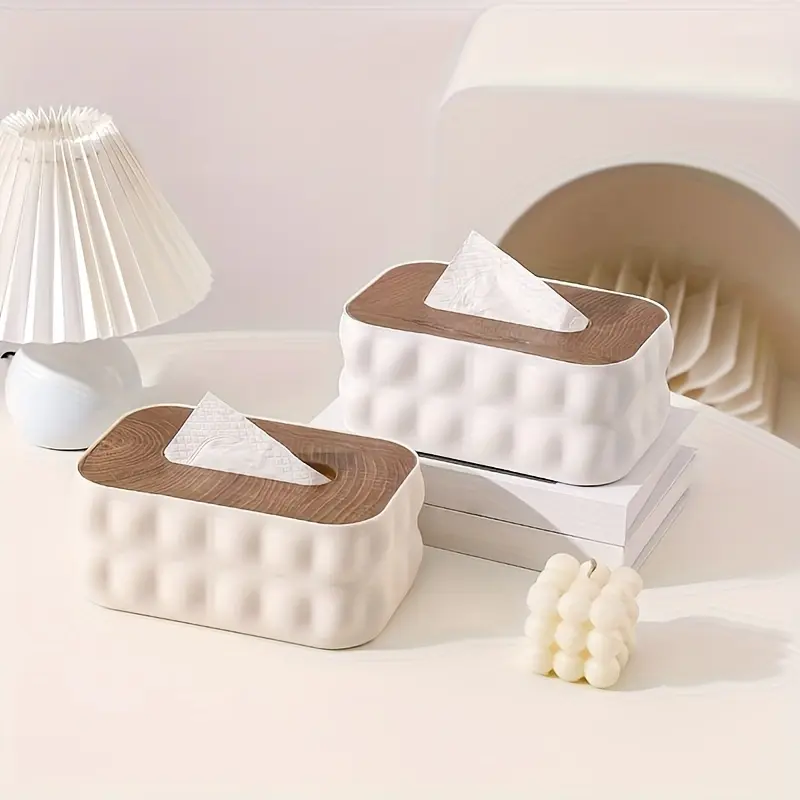 1PC Nordic Minimalist Style Tissue Box, Large Size/Large Capacity, Fashionable INS-Style Tissue Box, Home Decoration, Suitable For Bathroom, Bedroom, Living Room, Dormitory, Desktop Tissue Box, Simple Desktop Tissue Box For Home Use