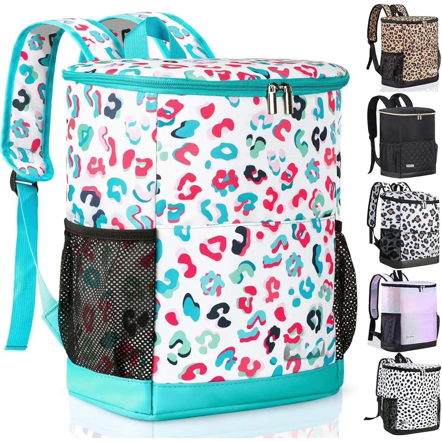 Cooler Backpack 30 Cans,Portable Backpack Coolers Insulated Leak Proof, Soft Sided Cooler Bag for Travel,Beach,Camping,Picnic,Lunch Backpack for Women (Water )
