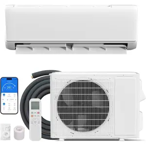Mini Split Air Conditioner & Heater, 9000 BTU, 18.5 SEER2, 208-230V, WiFi Enabled Ductless AC Unit, Smart Control, Compatible with Alexa, Cool & Heat for Place up to 450Sq.ft