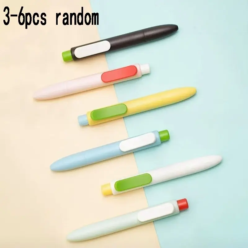 Cake Color Small Fat Pen, 0.5mm Tip, Smooth Writing, Quick-Dry, Non-Blotting, Safe Material, Suitable for Students, Left-Handed Friendly