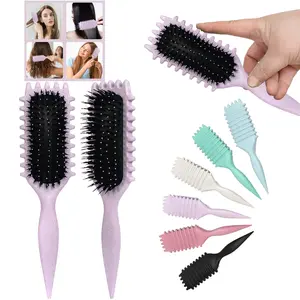 Curl Defining Brush, 1 PCS Curly Hair Brush, Brush for Curly Hair, for Combing and Shaping Men's and Women's Curls to Reduce Pulling