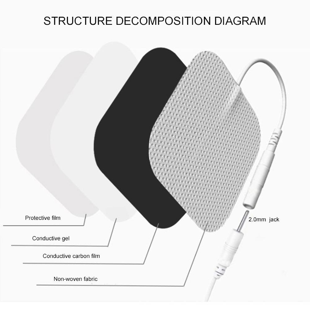 Wide Compatibility Reusable Electrode Pad, 20pcs/set Durable Self-adhesive Electrode Patch, Professional Personal Care Accessories