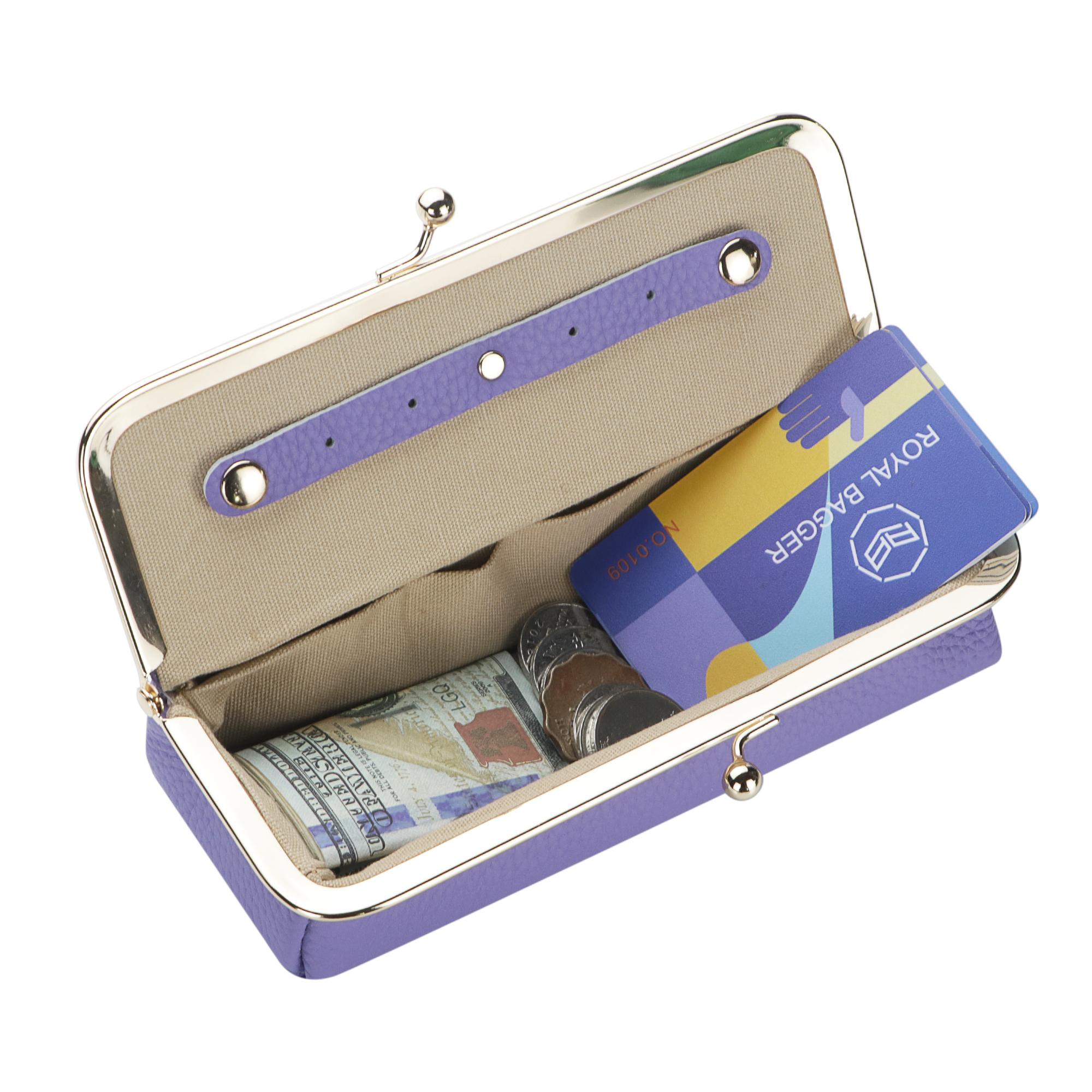 Royal Bagger Genuine Leather RFID Blocking Fashion Glasses Case, Pencil Bag with Kiss Lock, Organizer for Rings, Necklaces & Earrings for Women 4135 Lens Protective Mirrored Lens Royal Bagger Genuine Leather RFID Blocking Fashion Glasses Case, Pencil Bag with Kiss Lock, Organizer for Rings, Necklaces & Earrings for Women 4135 Lens Protective Mirrored Lens