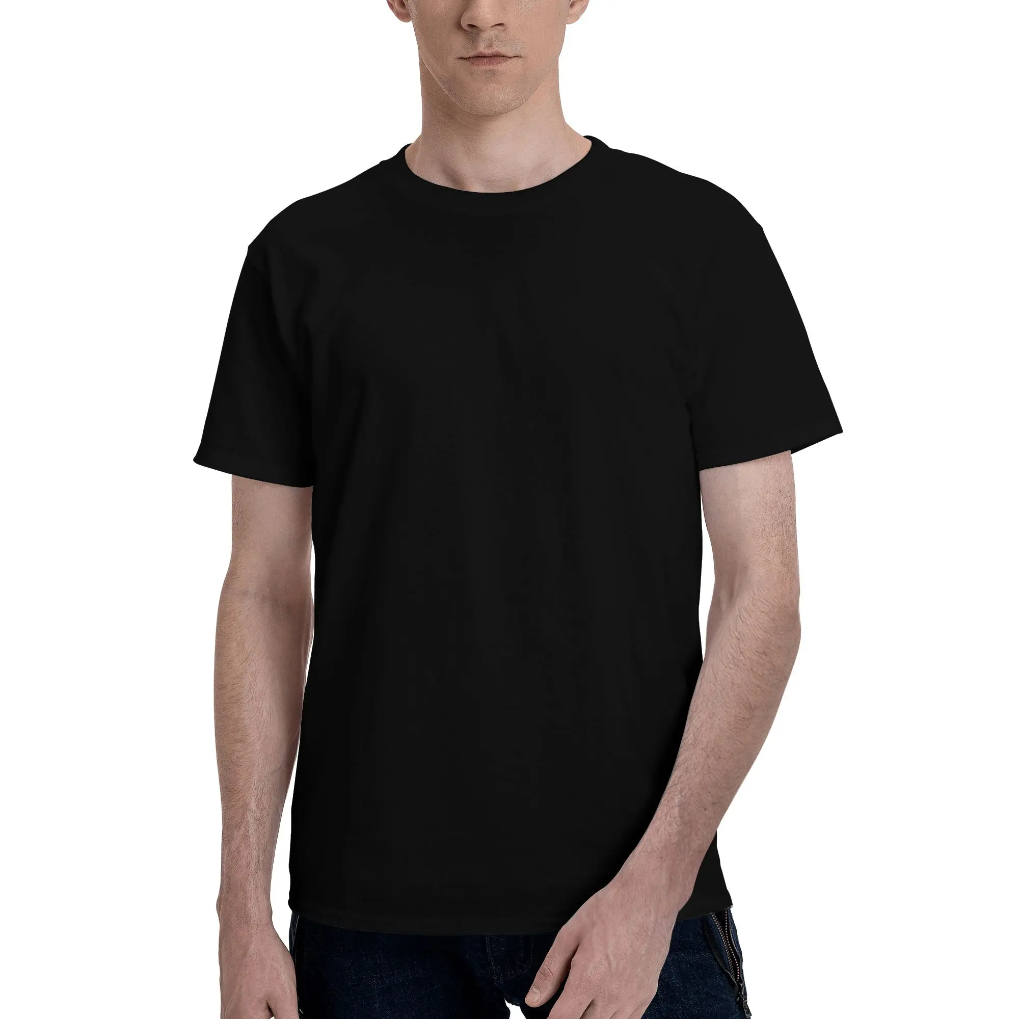 Butter soft- Slim Fit White and Black Tees Crewneck T-shirt  Menswear