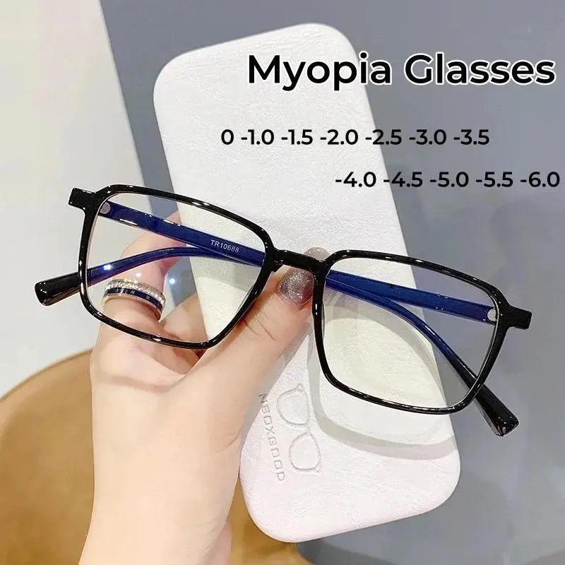 Anti-blue light hyperopia glasses for men and women, retro small-frame finished reading glasses, high definition