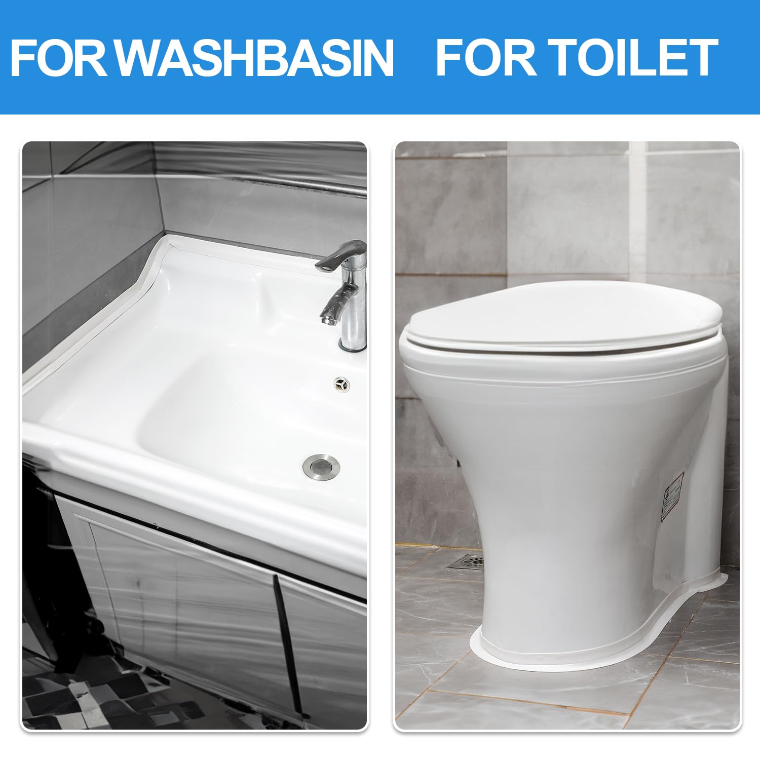 Caulk Tape,Bathroom Corner Caulking Tape,Self-Adhesive Sealing Tape Used for Kitchen Sink,Toilet, Bathroom Bathtub, Tub Floor Wall Edge Protector Strip Flexi Seal # TOP PICKS