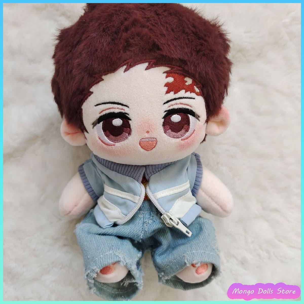 20cm Anime Demon Slayer Kamado Tanjirou Plush Toy Cartoon Stuffed Soft Toy Dress Up Cotton Doll Body Birthday Gift For Children