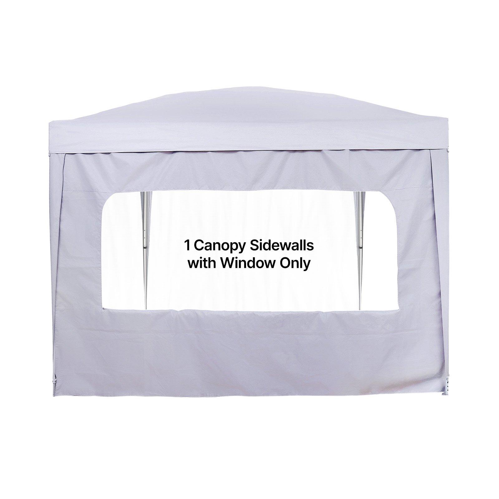 VEVOR Canopy Sidewalls, Fit for 10 x 10 ft Pop Up Canopy Tent, Tent Side Walls with Waterproof and Sunlight Protection Layer for Outdoor Event Tents, Vendor Booths, Camping (1 Sidewall Only, White)