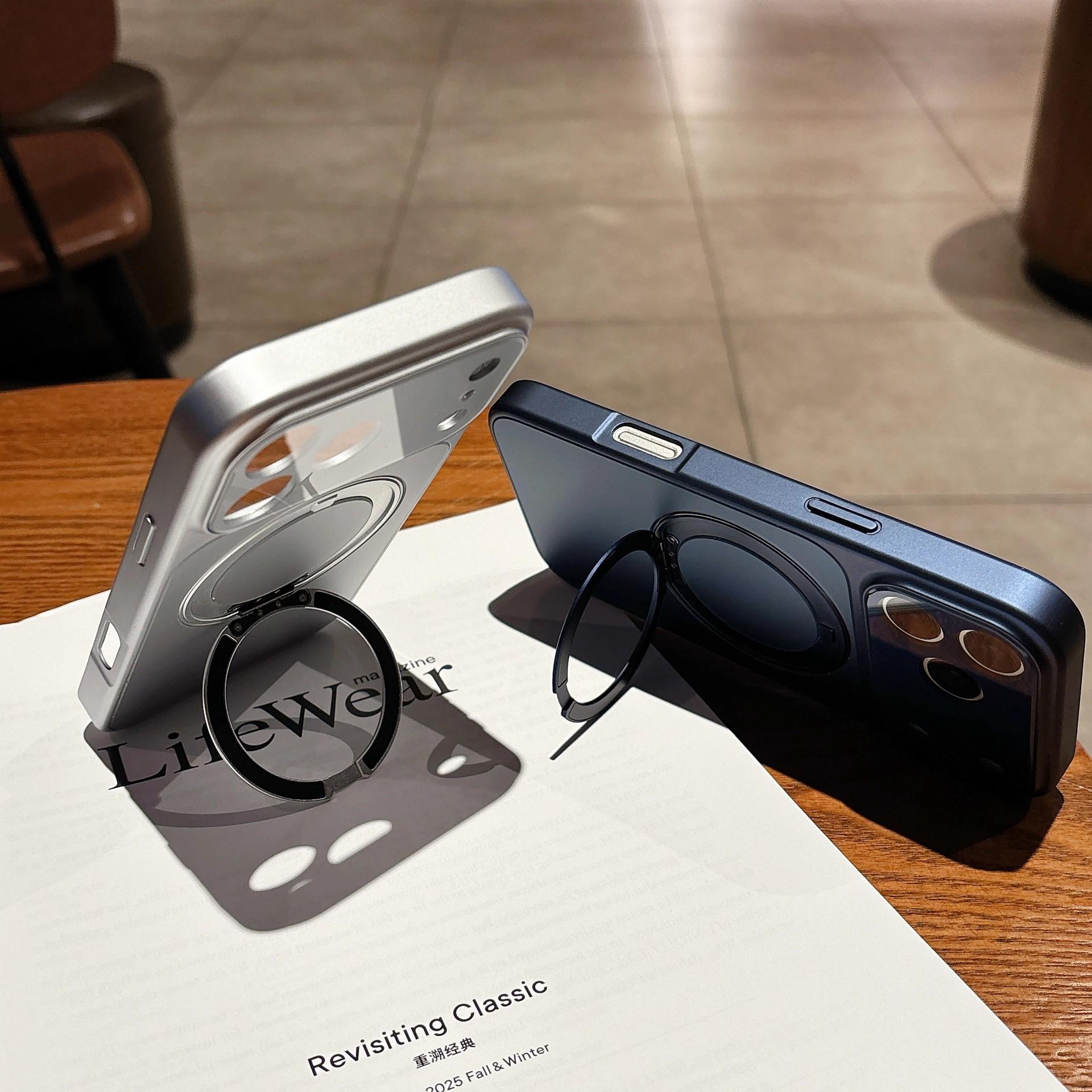 360 °   Rotating stand instantly transforms into 17, suitable for Apple 17 Pro Max phone case, iPhone 16 anti-drop protective cover