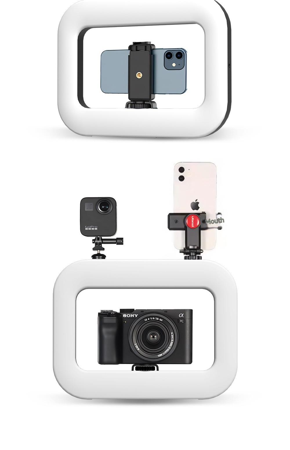 New Handheld LED Rechargeable Fill Light Portable Mobile Phone Live Broadcast Photography Desktop Selfie Light