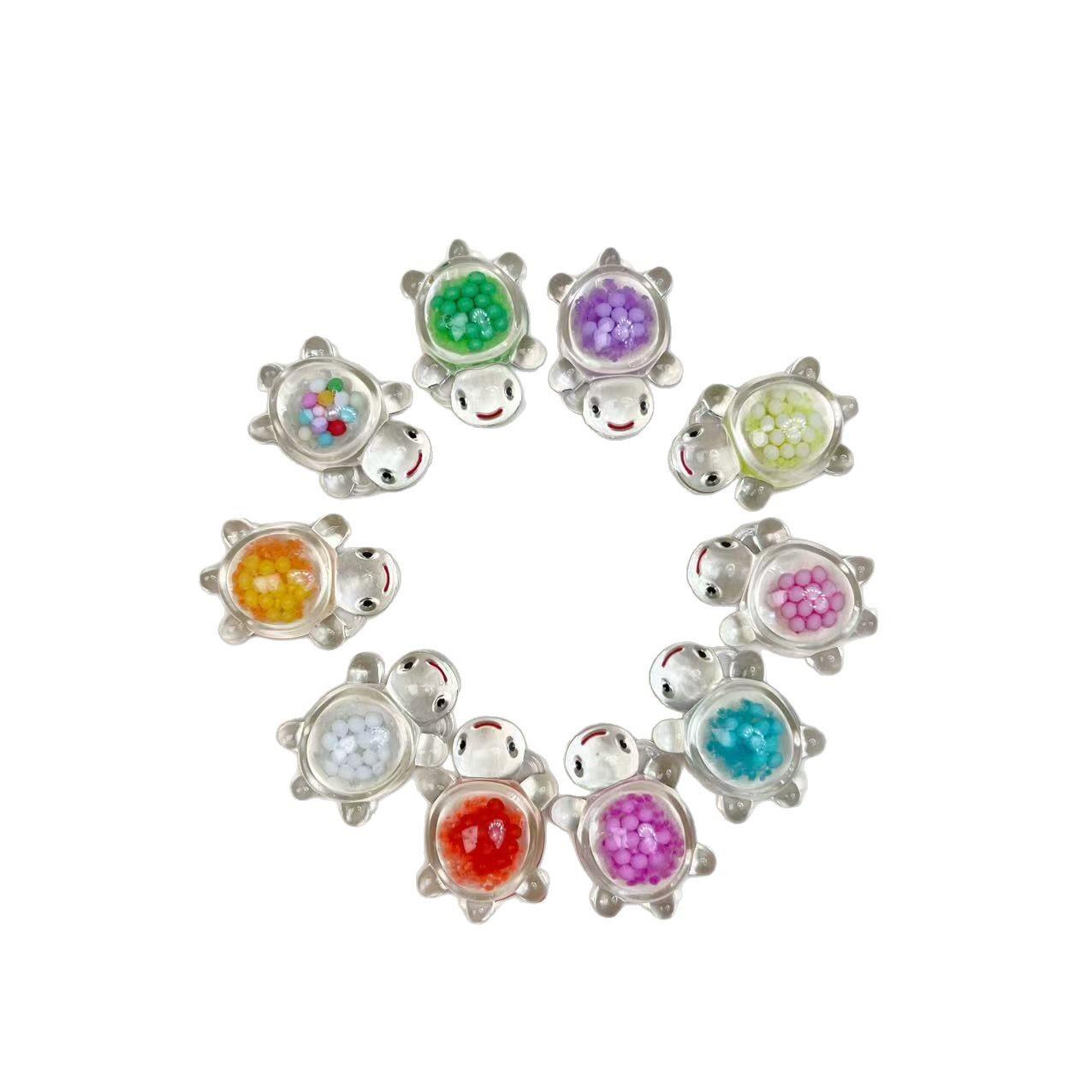 Luminous acrylic bubble turtle accessory for live streaming, blind bag opening, desktop and car decoration, bubble turtle