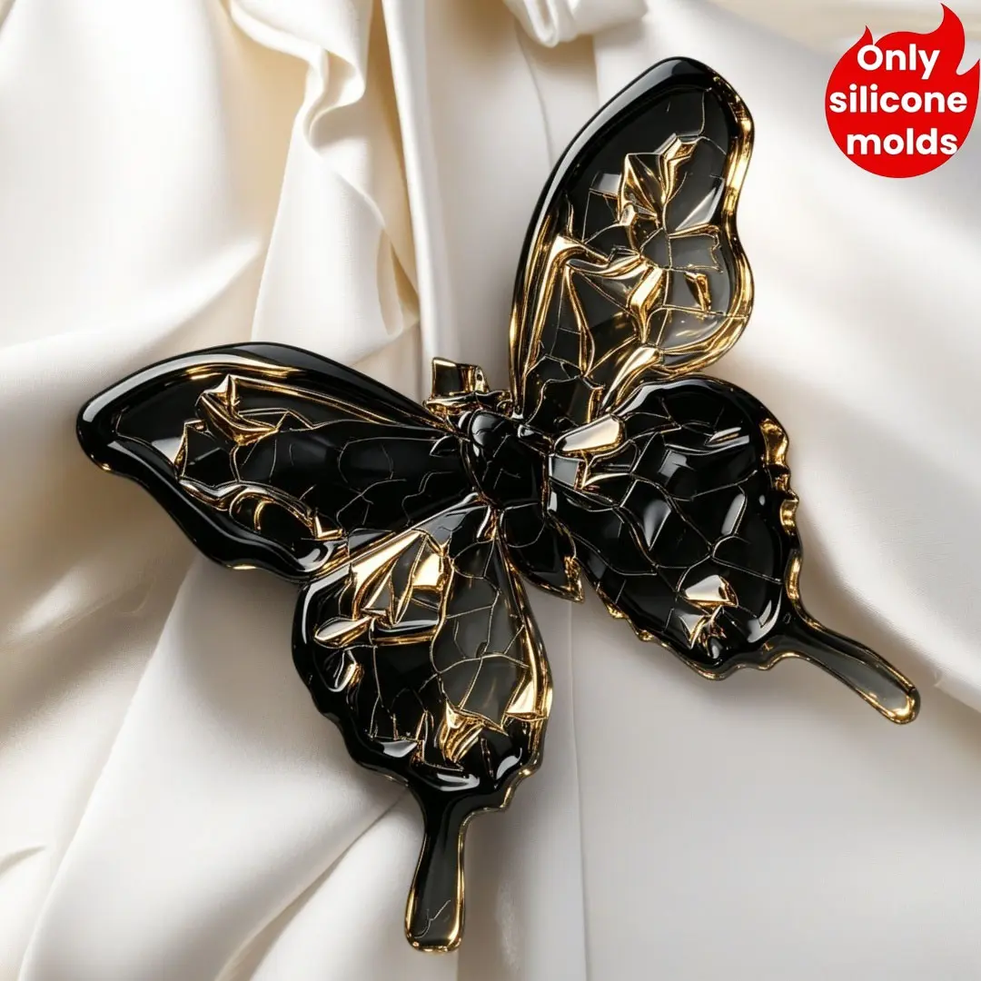 Butterfly Silicone Mold, Candle Making Tool, Resin Casting Mold, Jewelry Crafting, Polymer Clay Decor, Concrete Molding
