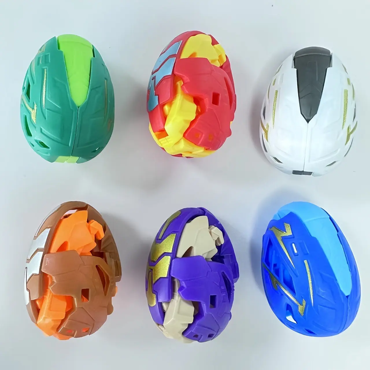 Gift for Her/Him 16-Pack Transforming Dinosaur Egg Party Favor Toy Set, Dinosaur Transforming Egg Fun Party Favors and Supplies, Colors and Styles Random