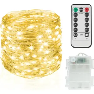 Fairy Lights Battery Operated with Remote, 33ft 100 LED Dimmable Twinkle Lights with Timer, Waterproof Copper Wire String Lights for Bedroom, Christmas, Tree, Indoor Outdoor Decor (Warm White)fidget toys