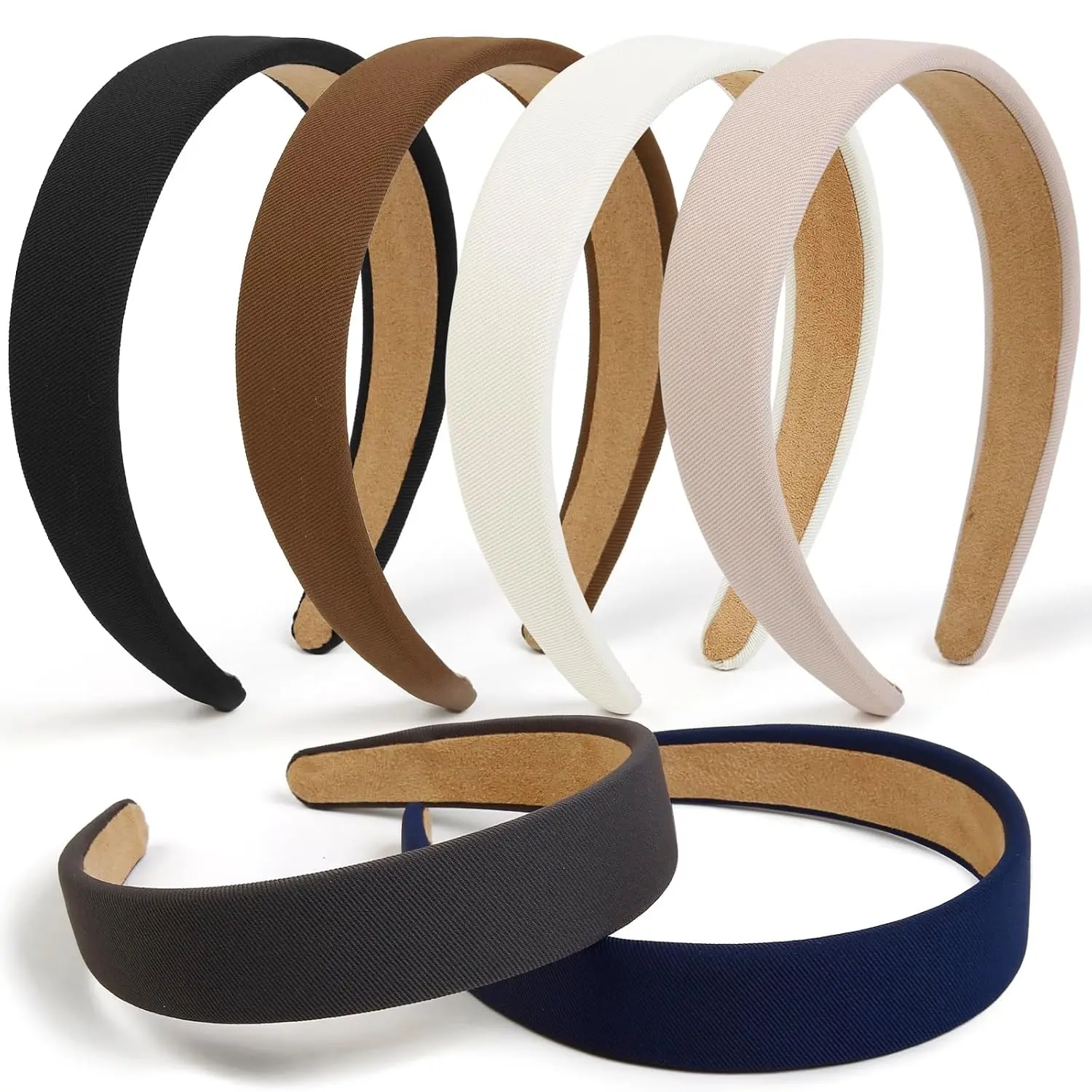 Headbands for Women Trendy Non Slip Headband for Girls Long Short Hair, Cute Ribbed Women Headbands Elastic Hair Bands Fashion Hard  Band Accessories 1 Inch