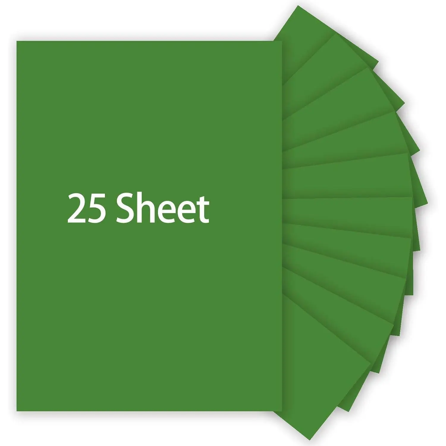 Forest Green Cardstock, 25 Sheets 8.5 x 11 -  250gsm/92lb Card Stock Printer Paper for Halloween, Christmas, Invitations, Crafts, DIY Cards, Stationary Printing, Scrapbooking Supplies
