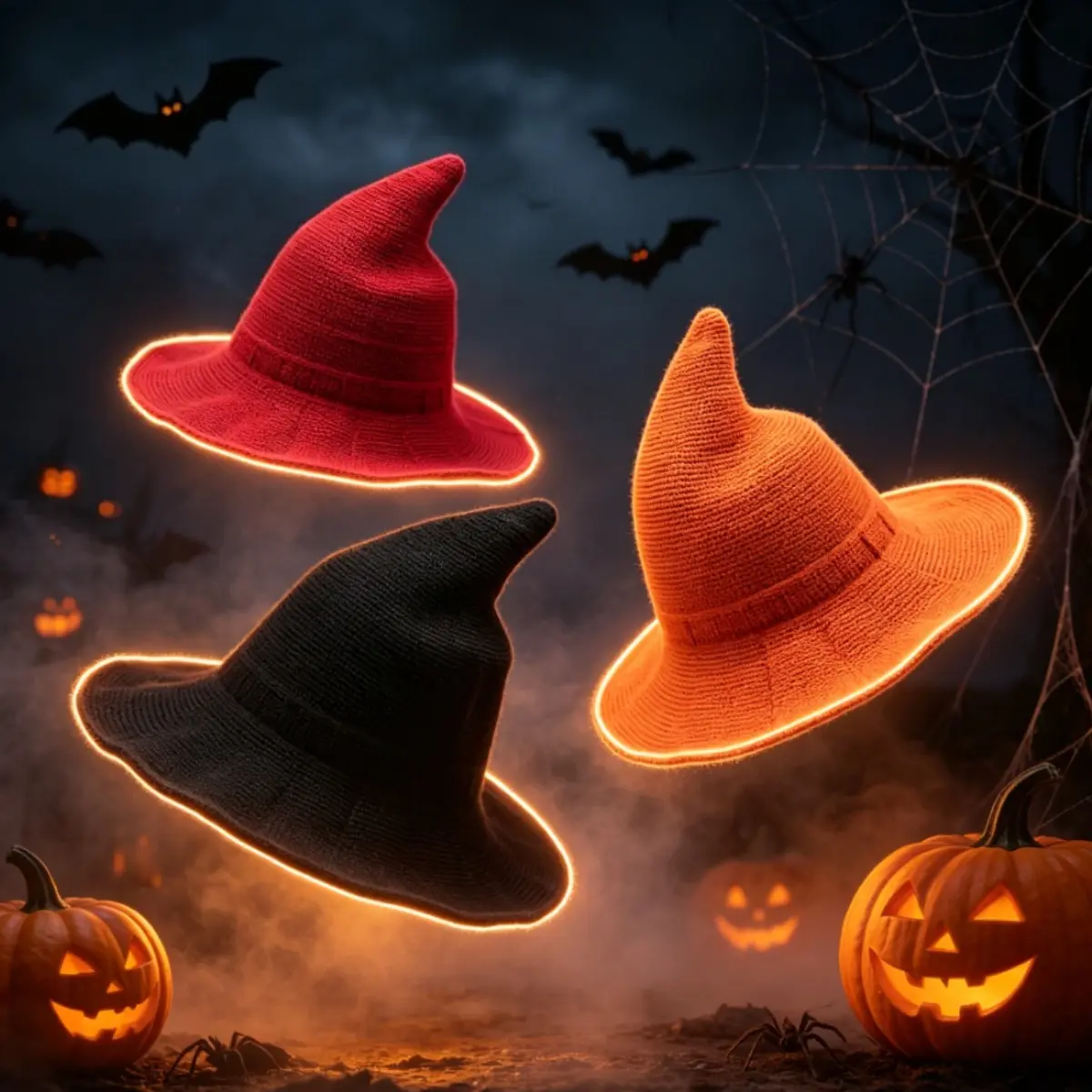 Witch Hat Halloween Costume Wizard Pointed Hat Wide Brim Wool Cap for Women Men Party Cosplay Gothic Witchcore Accessory