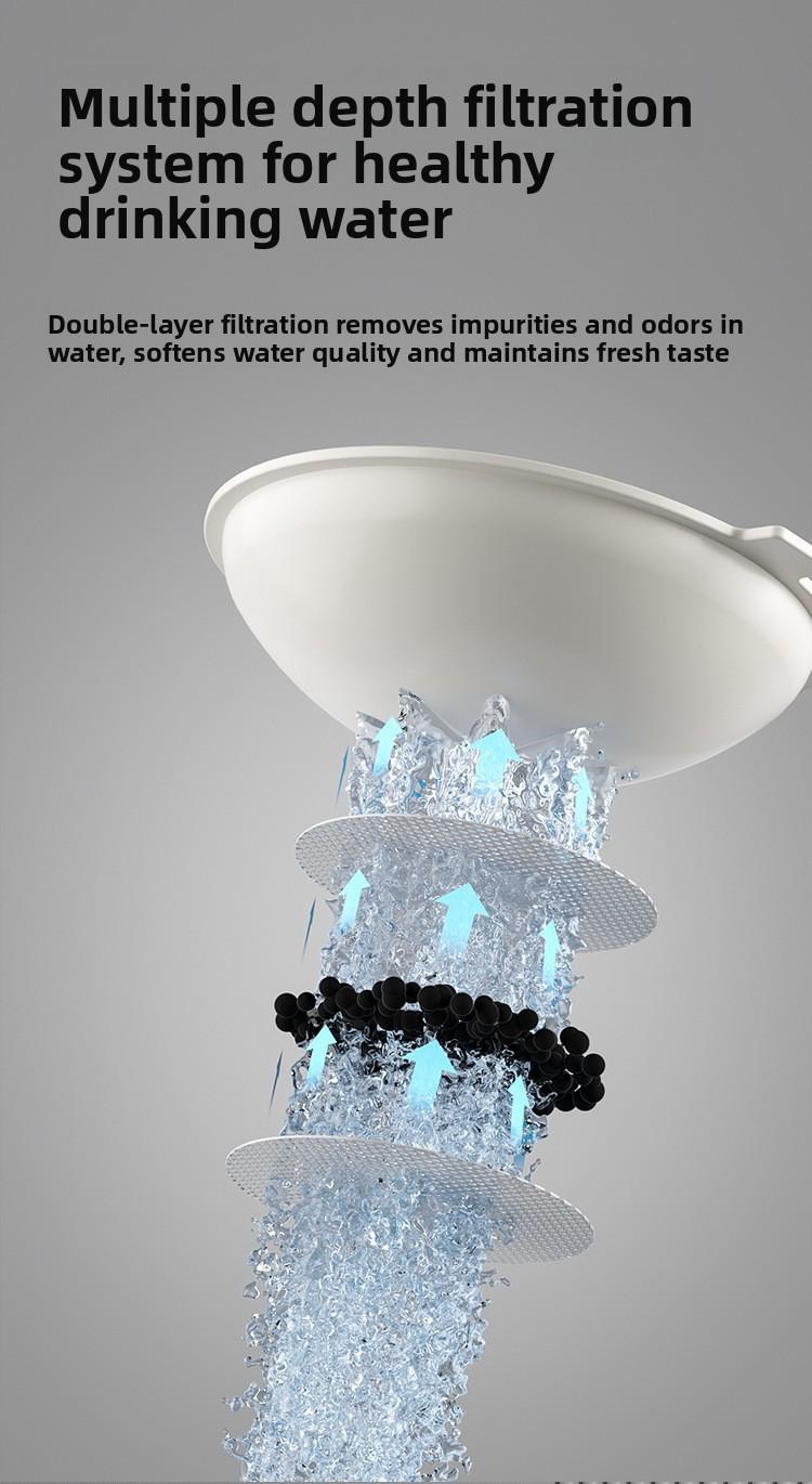 2-in-1 Pet Feeder Water Dispenser for Cats Dogs Dry Wet Separation Automatic Food Water Bowl Dual Use Pet Supplies