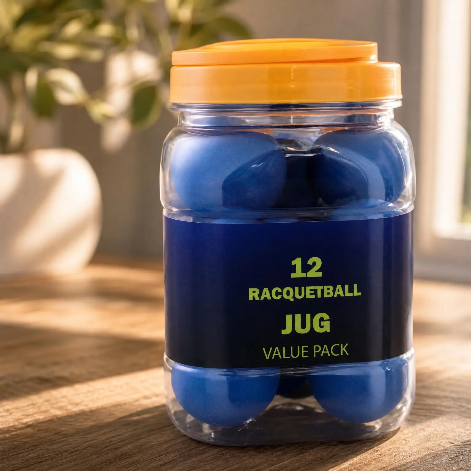 Blue Racquetballs Value Pack - 12 Ball Jug, Tournament Quality, Standard Color