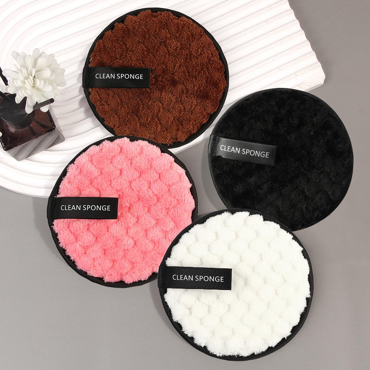 MAANGE Makeup Removing Puff Set, 4 Counts Double Sided Pineapple Cleansing Face Puff, Soft Makeup Remover For Women, Summer Makeup Gift #GLOBAL PICKS