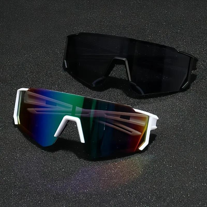 2 Pieces Unisex Sports Sunglasses – Large Fashionable Polarized Eyewear for Outdoor Activities, Cycling, and Daily Wear, Gift for Him or Her