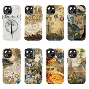The Lord of the Rings Vintage Middle Earth Map Case Suitable for iPhone 17-11 Pro Max/Plus and  Samsung Galaxy S23-25